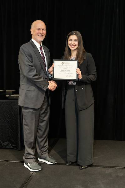 Dr. Jeffrey Potteiger (left) and Jenna Kesh (right)